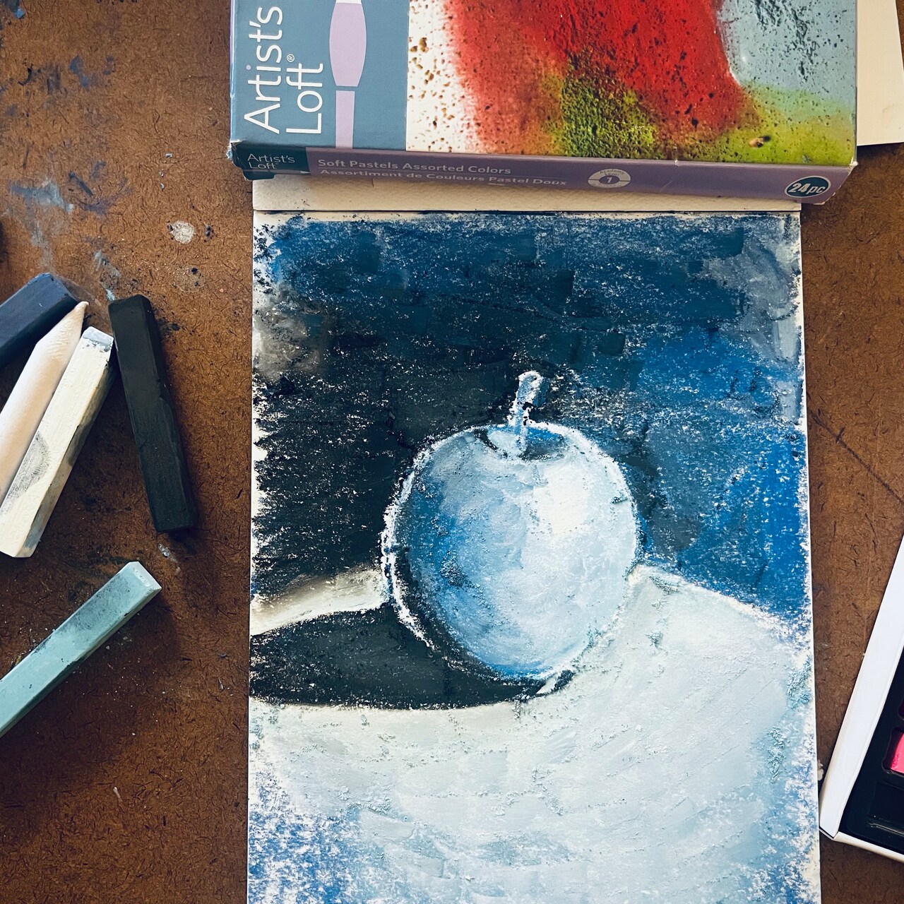 Art in August | Value Study in Soft Pastels